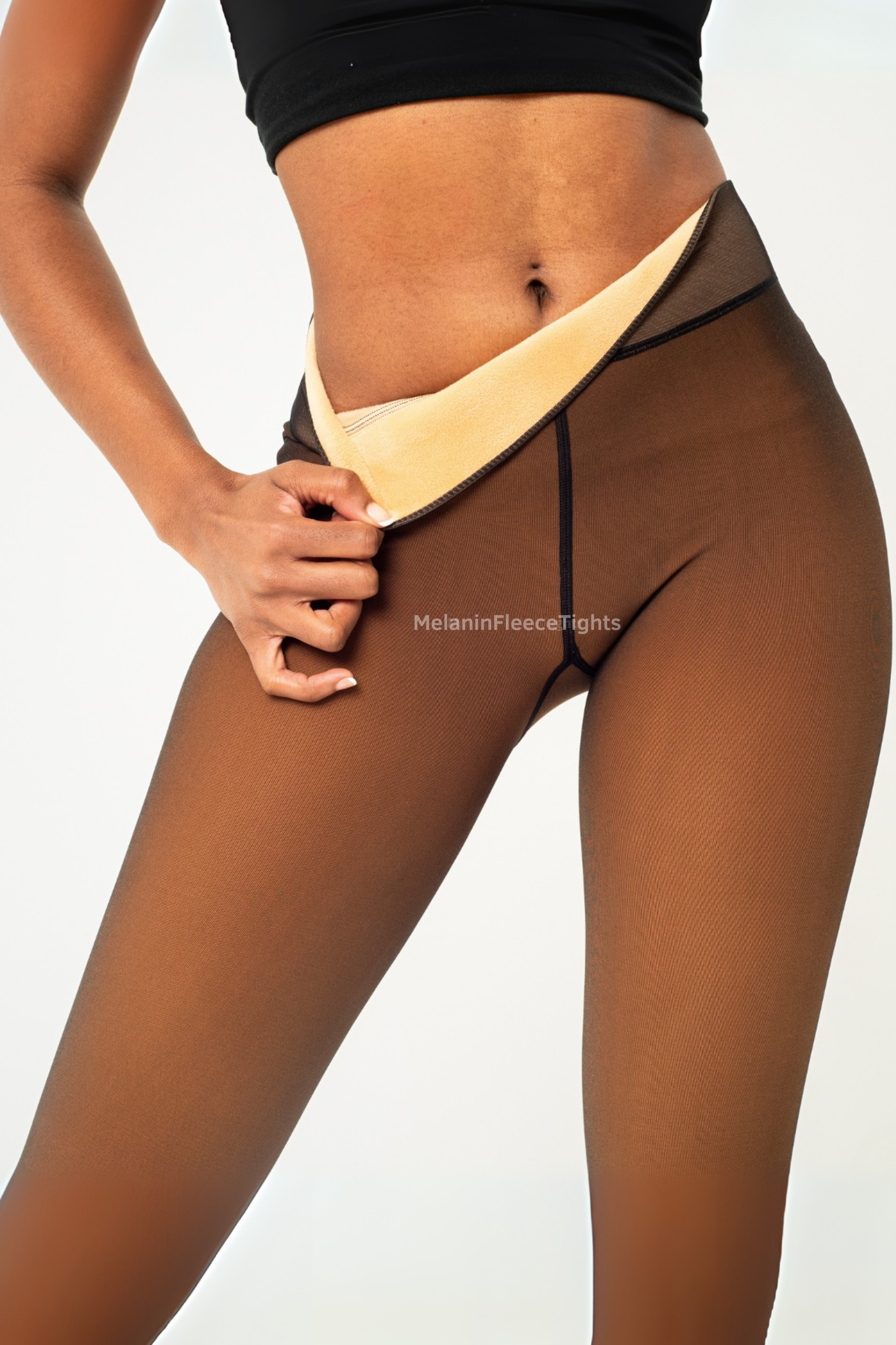 Melanin Fleece Tights™ - Sheer Tone Effect