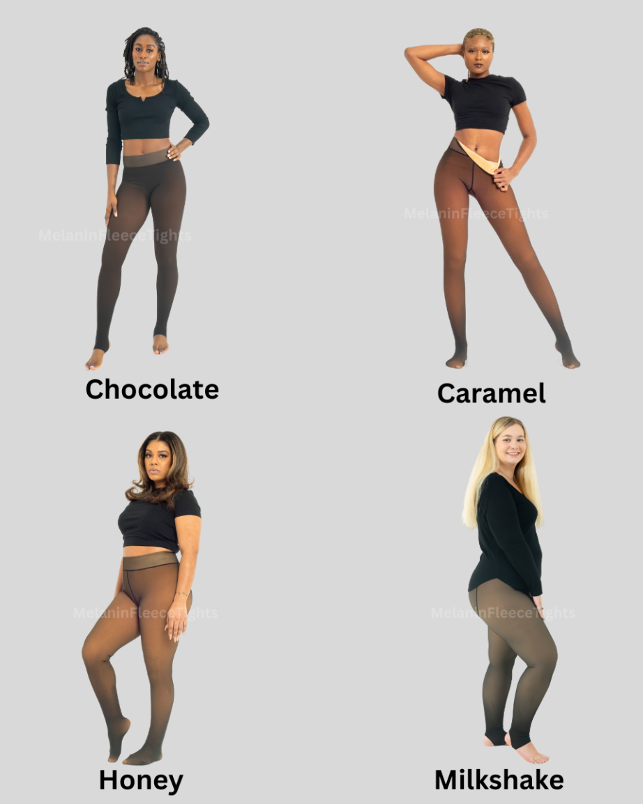 Melanin Fleece Tights™ - Sheer Tone Effect