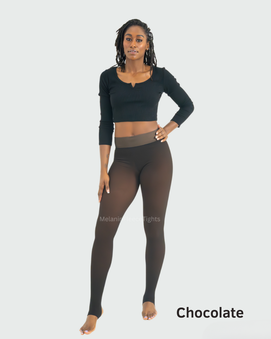 Melanin Fleece Tights™ - Sheer Tone Effect