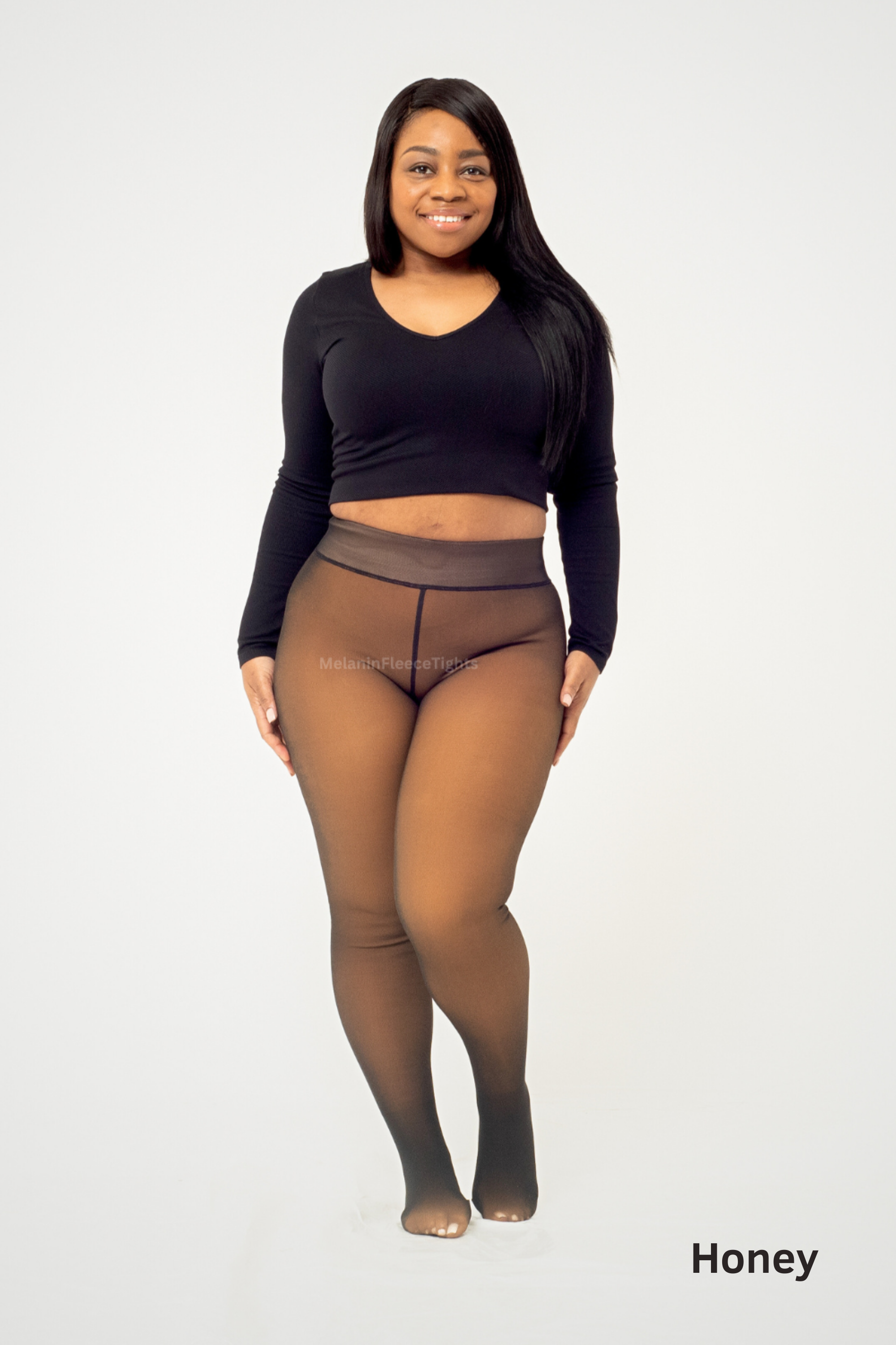 Melanin Fleece Tights™ - Sheer Tone Effect