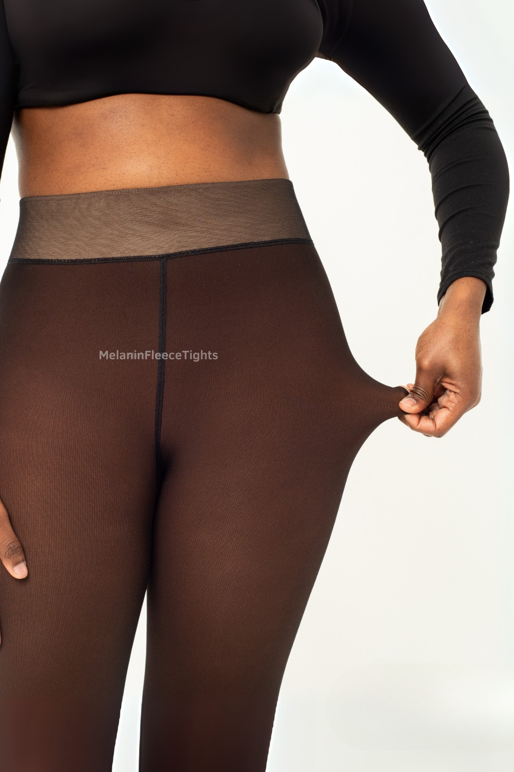 Melanin Fleece Tights™ - Sheer Tone Effect