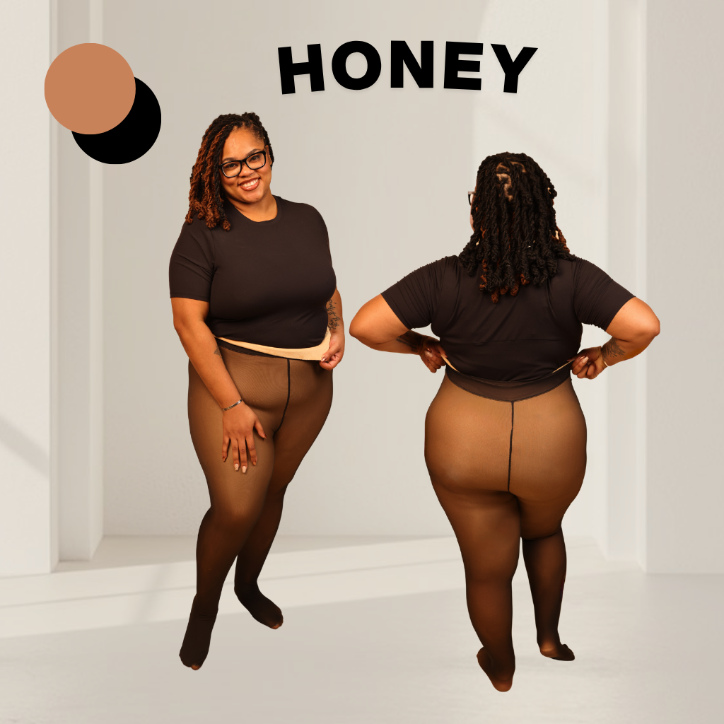 UPGRADED | Melanin Fleece Tights™ - SheerTone™ Fleece Tights