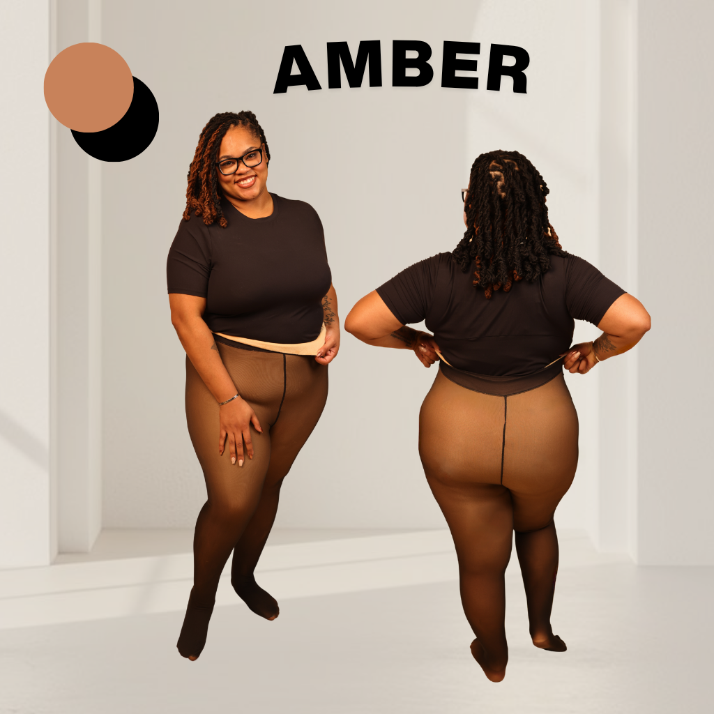 UPGRADED | Melanin Fleece Tights™ - SheerTone™ Fleece Tights