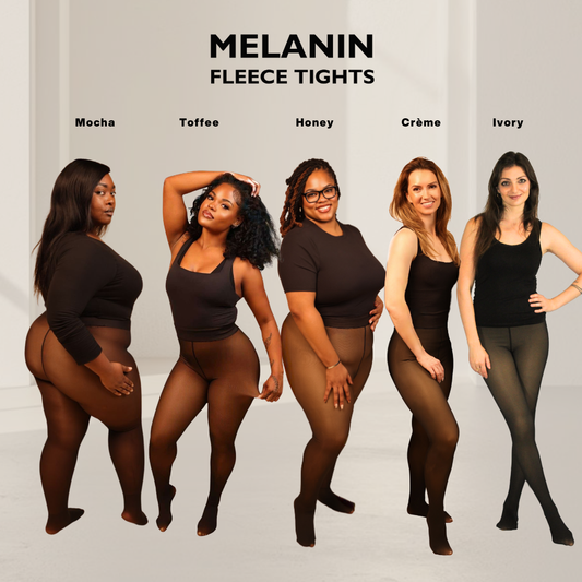 UPGRADED | Melanin Fleece Tights™ - SheerTone™ Fleece Tights
