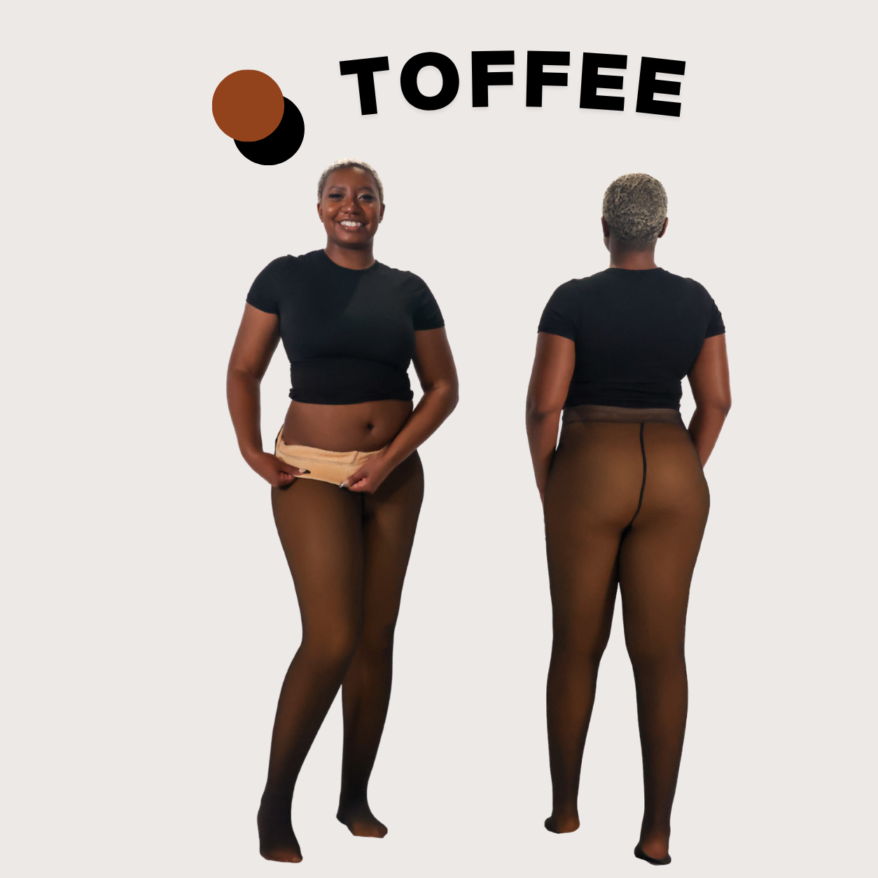 UPGRADED | Melanin Fleece Tights™ - SheerTone™ Fleece Tights