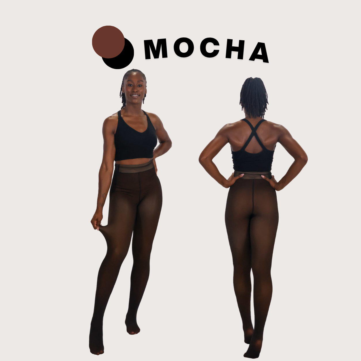 UPGRADED | Melanin Fleece Tights™ - SheerTone™ Fleece Tights