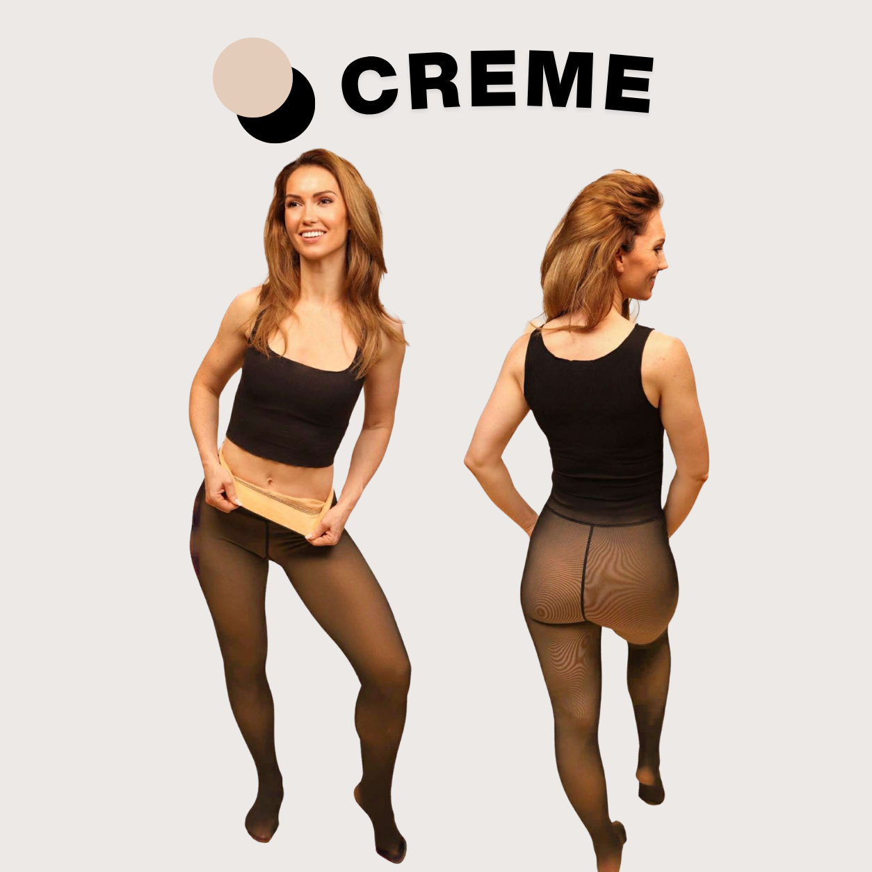 UPGRADED | Melanin Fleece Tights™ - SheerTone™ Fleece Tights