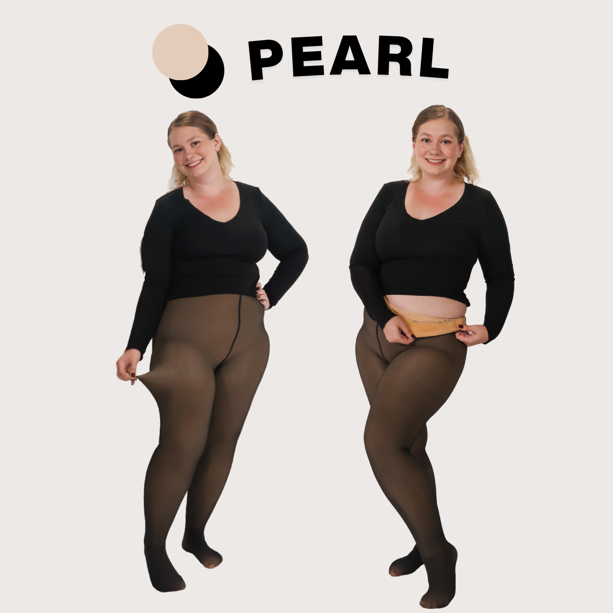 UPGRADED | Melanin Fleece Tights™ - SheerTone™ Fleece Tights