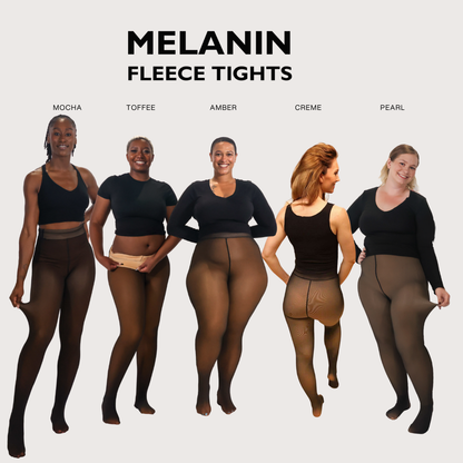 UPGRADED | Melanin Fleece Tights™ - SheerTone™ Fleece Tights