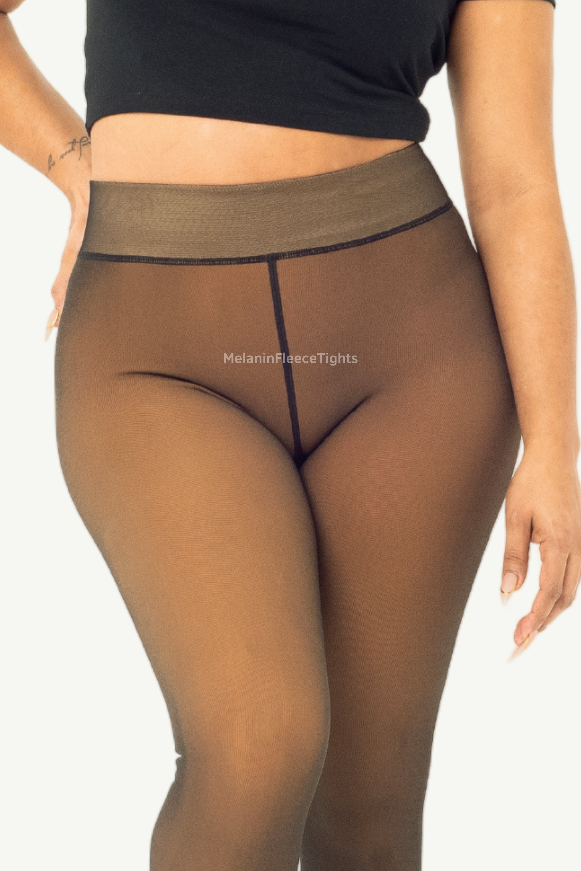 Melanin Fleece Tights™ - Sheer Tone Effect
