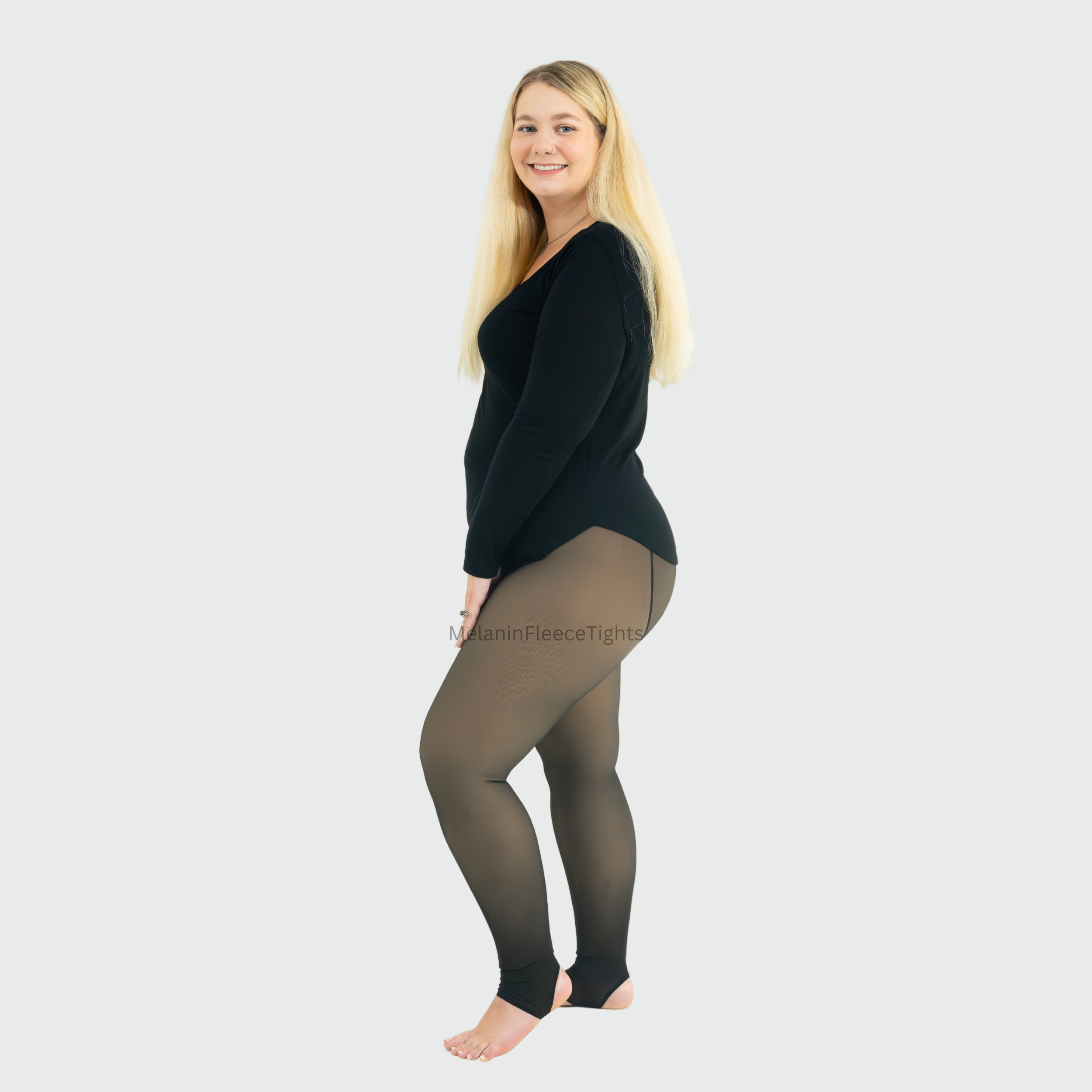 Melanin Fleece Tights™ - Sheer Tone Effect