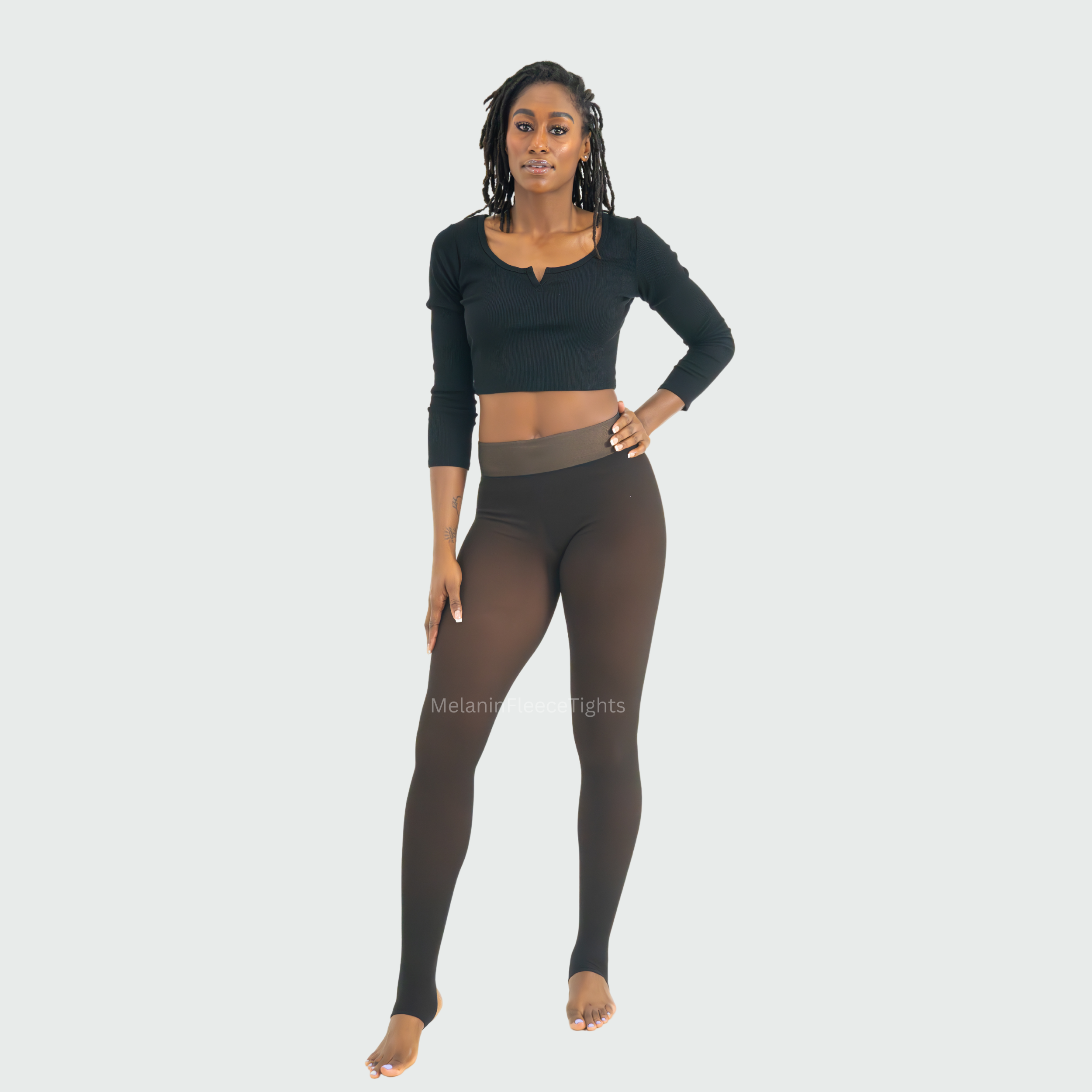 Melanin Fleece Tights™ - Sheer Tone Effect