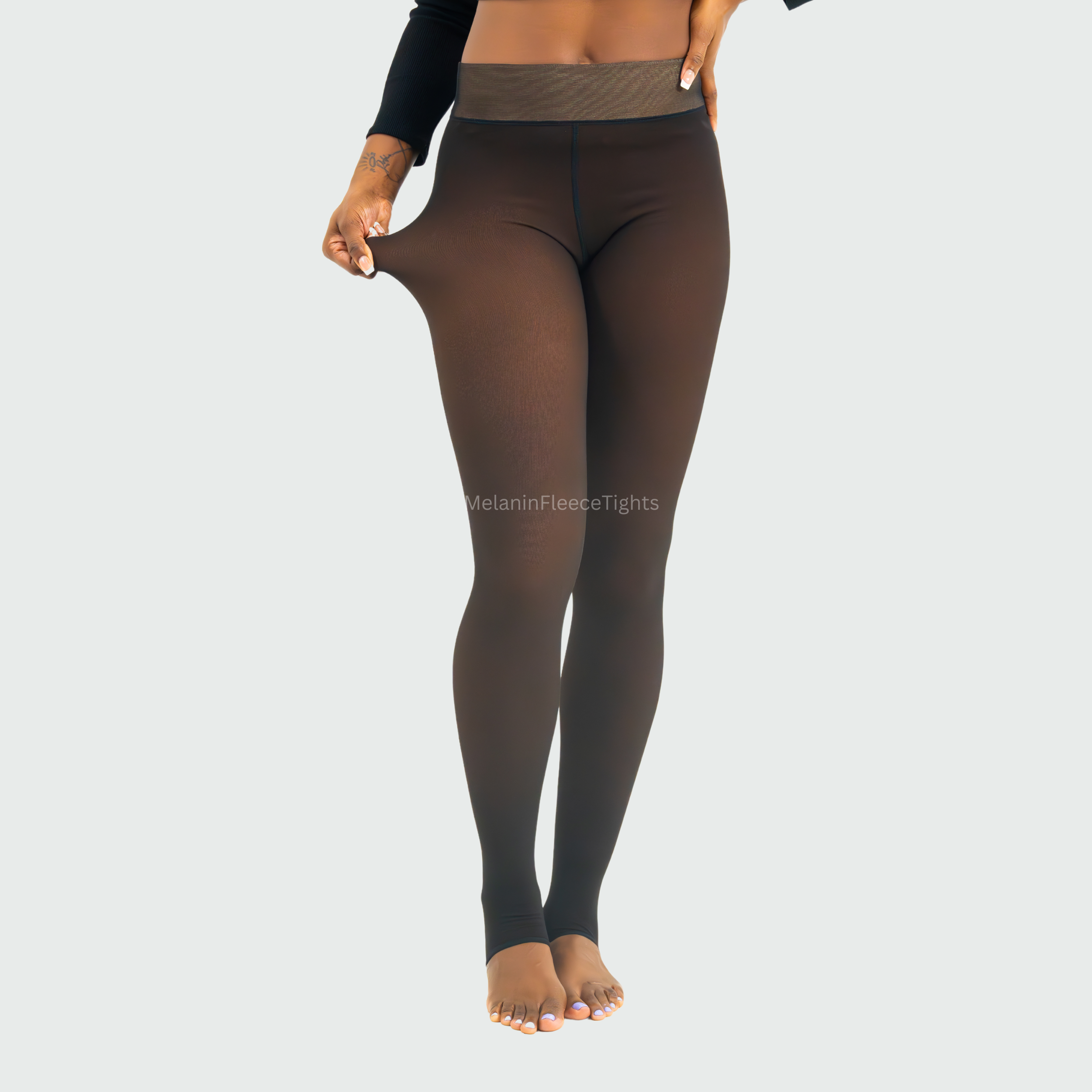 Melanin Fleece Tights™ - Sheer Tone Effect