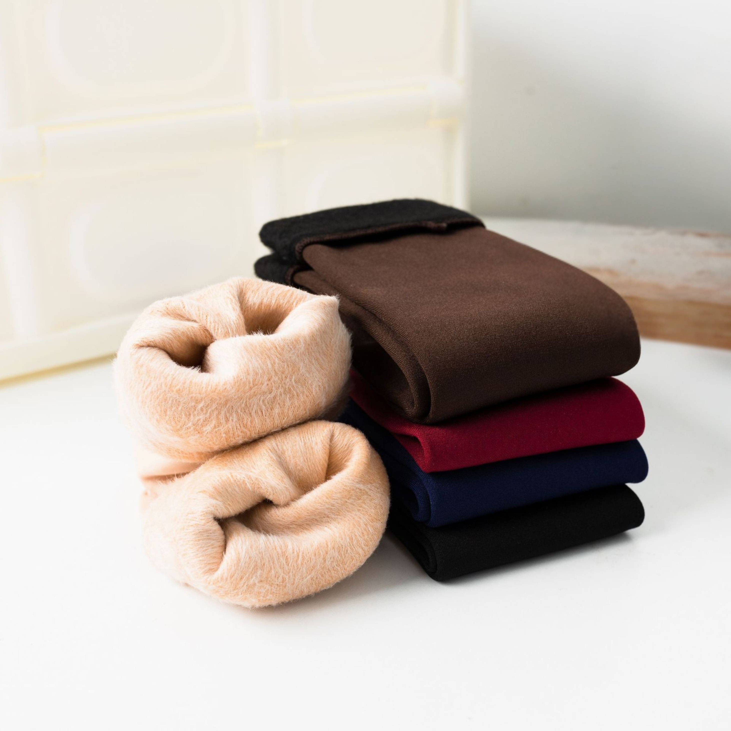 Chaussettes en polaire mélanine