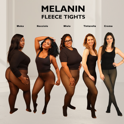 UPGRADED | Melanin Fleece Tights™ - SheerTone™ Fleece Tights