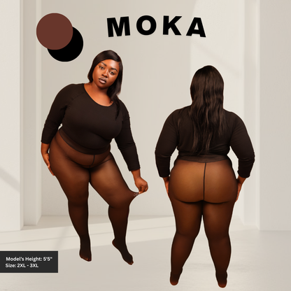 UPGRADED | Melanin Fleece Tights™ - SheerTone™ Fleece Tights