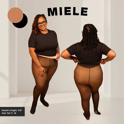 UPGRADED | Melanin Fleece Tights™ - SheerTone™ Fleece Tights