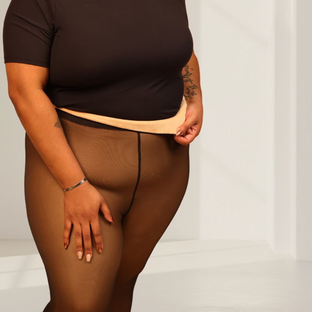 UPGRADED | Melanin Fleece Tights™ - SheerTone™ Fleece Tights